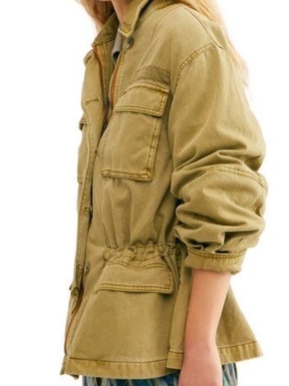 Free People Seize The Day Military Jacket ~ - Picture 4 of 14